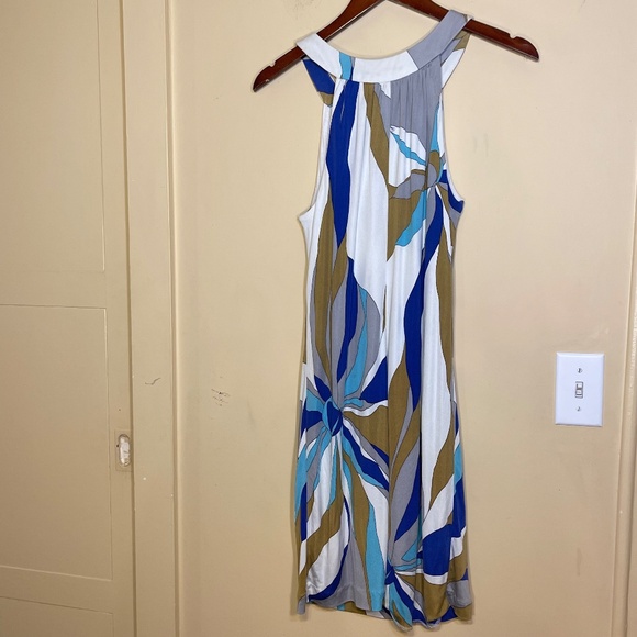 Stylish Multicolor Halter Dress - Picture 2 of 8